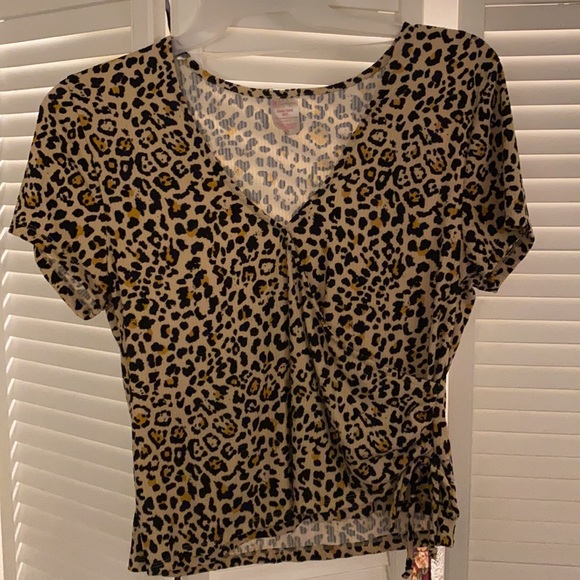 V-neck crop from Walmart. It is a size 3X but I would say more so one 1X/2X fit. - Picture 5 of 5